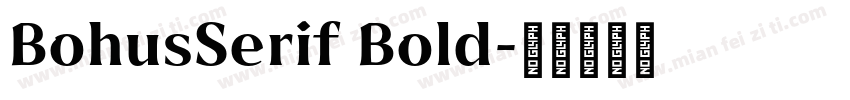 BohusSerif Bold字体转换